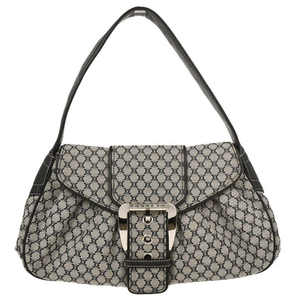 Celine Gray Canvas Macadam Handbag