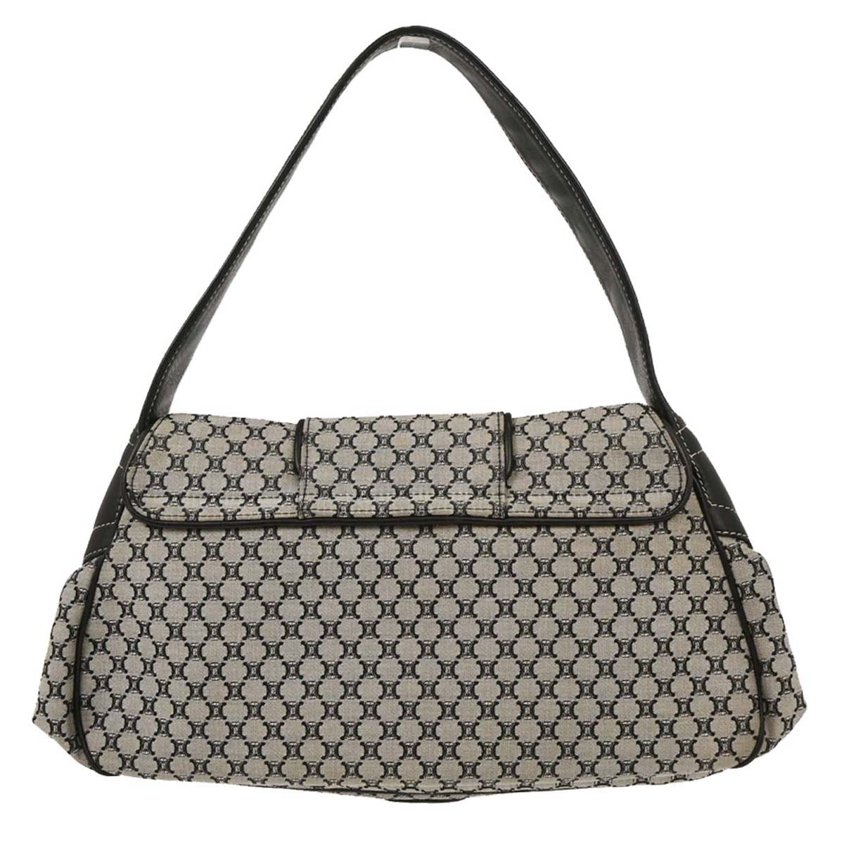 Celine Gray Canvas Macadam Handbag