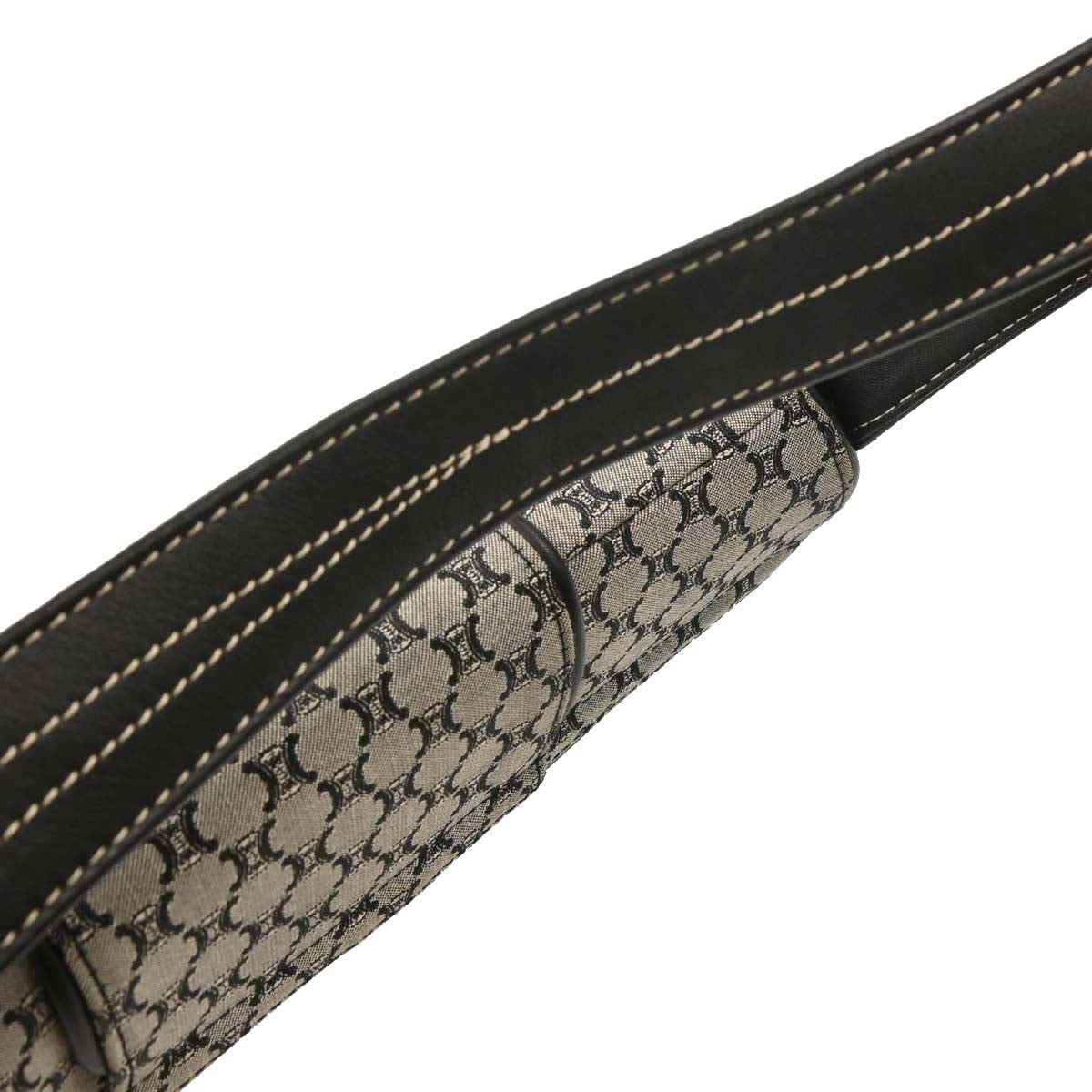 Celine Gray Canvas Macadam Handbag