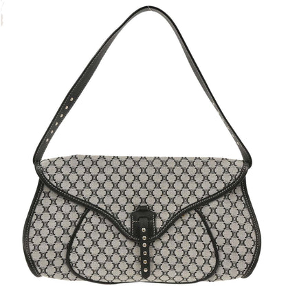 Celine Gray Canvas Macadam Handbag