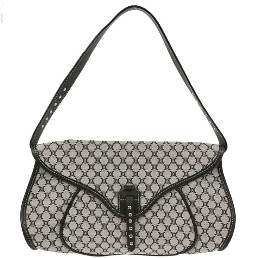 Celine Gray Canvas Macadam Handbag