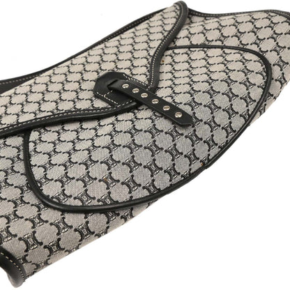 Celine Gray Canvas Macadam Handbag