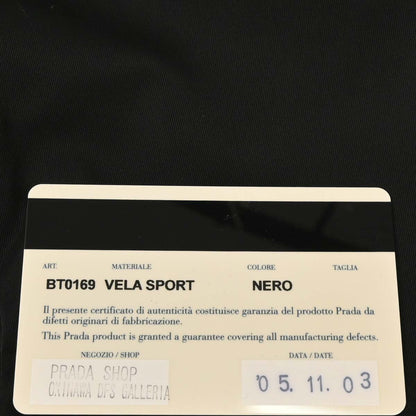 Prada Black Nylon Shoulder Bag
