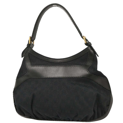 Gucci Black Canvas GG Queen Hobo Handbag