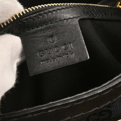 Gucci Black Canvas GG Queen Hobo Handbag