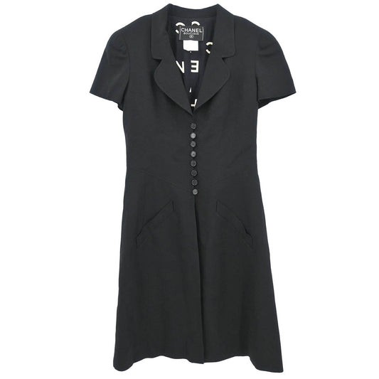Chanel 1997 Jacket Dress Black #38