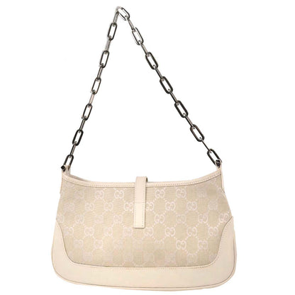 Gucci Off-white Canvas GG Jackie Handbag