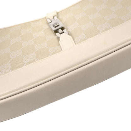 Gucci Off-white Canvas GG Jackie Handbag