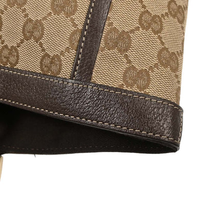 Gucci Beige Canvas GG Abbey D Ring Tote Handbag