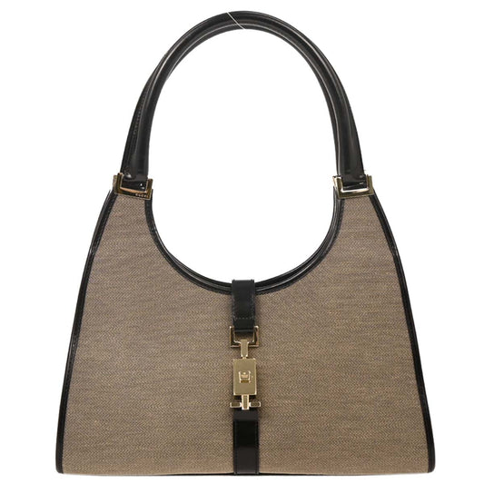Gucci Beige Canvas Jackie Handbag