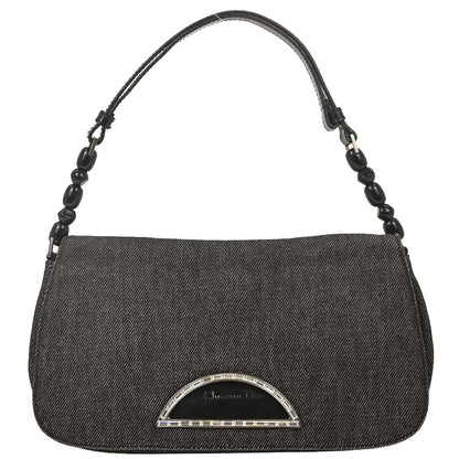 Christian Dior Black Denim Malice Handbag