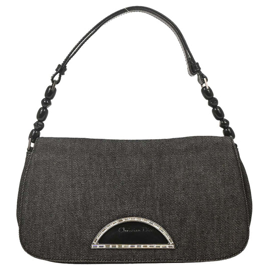 Christian Dior Black Denim Malice Handbag