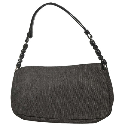 Christian Dior Black Denim Malice Handbag