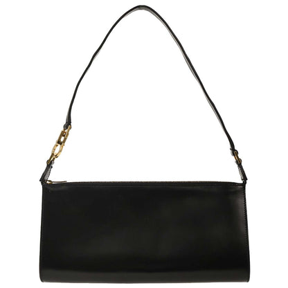 Salvatore Ferragamo Black Leather Gancini Handbag