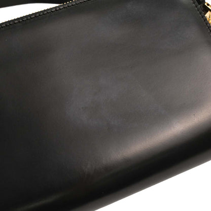Salvatore Ferragamo Black Leather Gancini Handbag