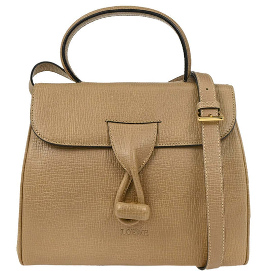 Loewe Beige Leather 2way Handbag