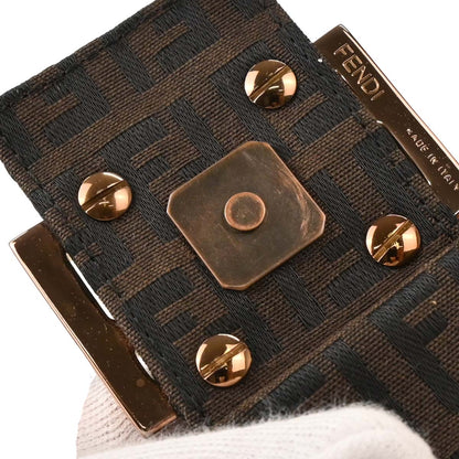 Fendi Brown Zucchino Mamma Baguette Handbag