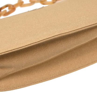 Prada Beige Canvas Shoulder Bag