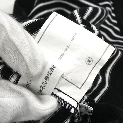 Chanel Short Sleeve Polo Shirt Top Black #42