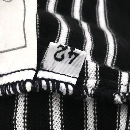 Chanel Short Sleeve Polo Shirt Top Black #42