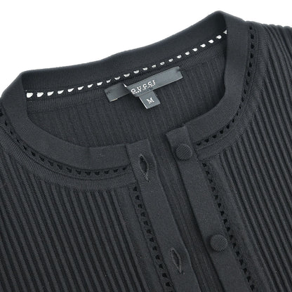 Gucci Setup Cardigan Sleeveless Dress Black #M