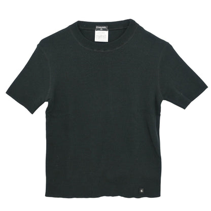 Chanel 2002 Short Sleeve T-shirt Top Black #40