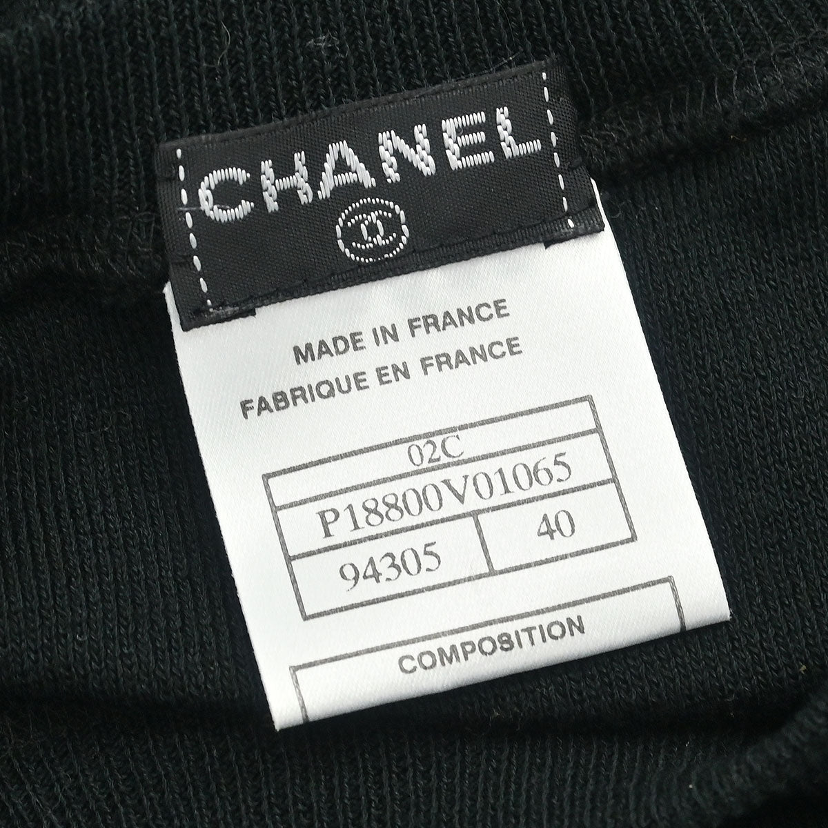 Chanel 2002 Short Sleeve T-shirt Top Black #40