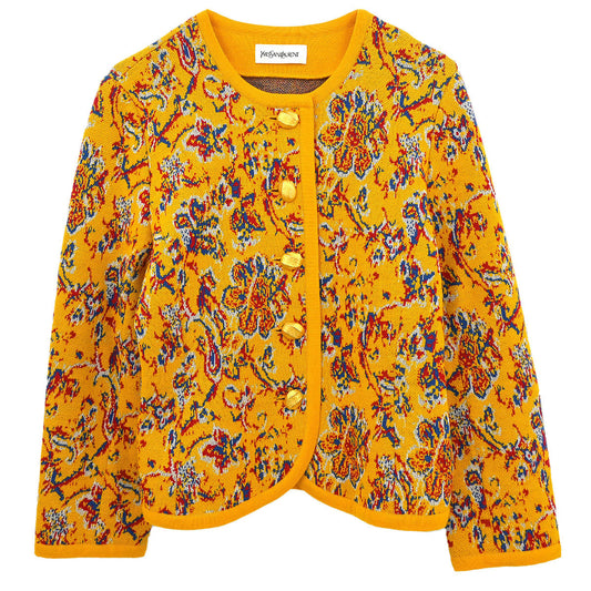 Yves Saint Laurent Cardigan Yellow #M
