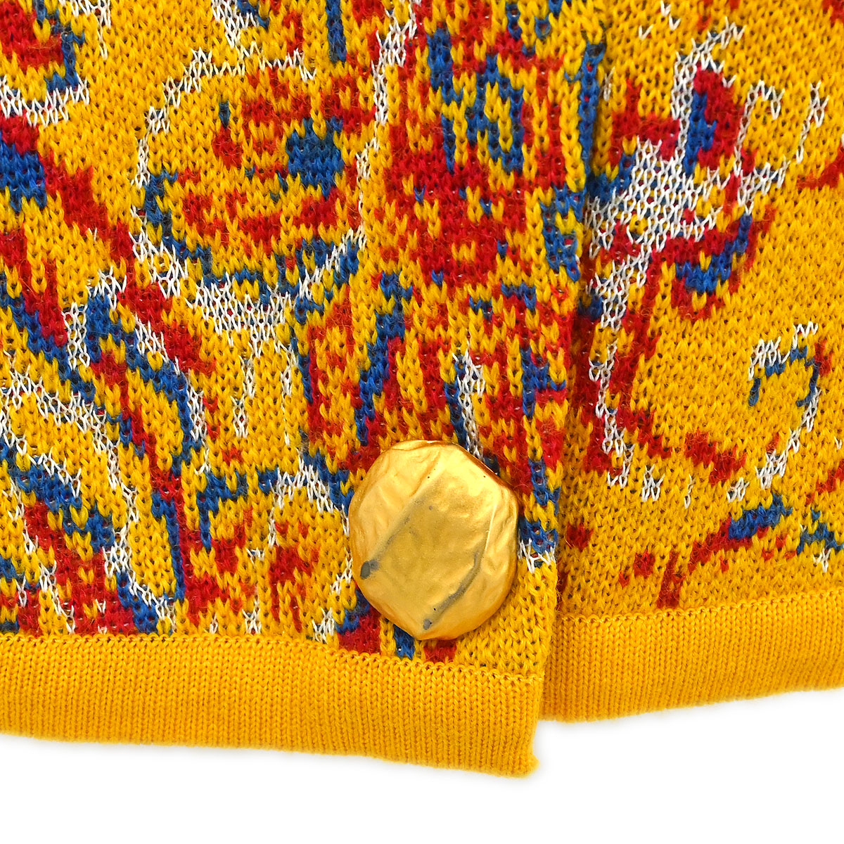 トップス retro Yves Saint Laurent cardigan yellow Yves Saint Laurent Cardigan Yellow #M – AMORE Vintage Tokyo