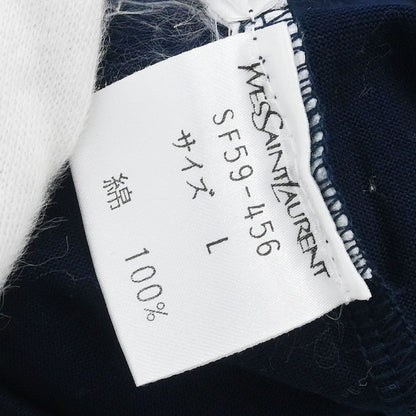 Yves Saint Laurent T-shirt Top Navy #L
