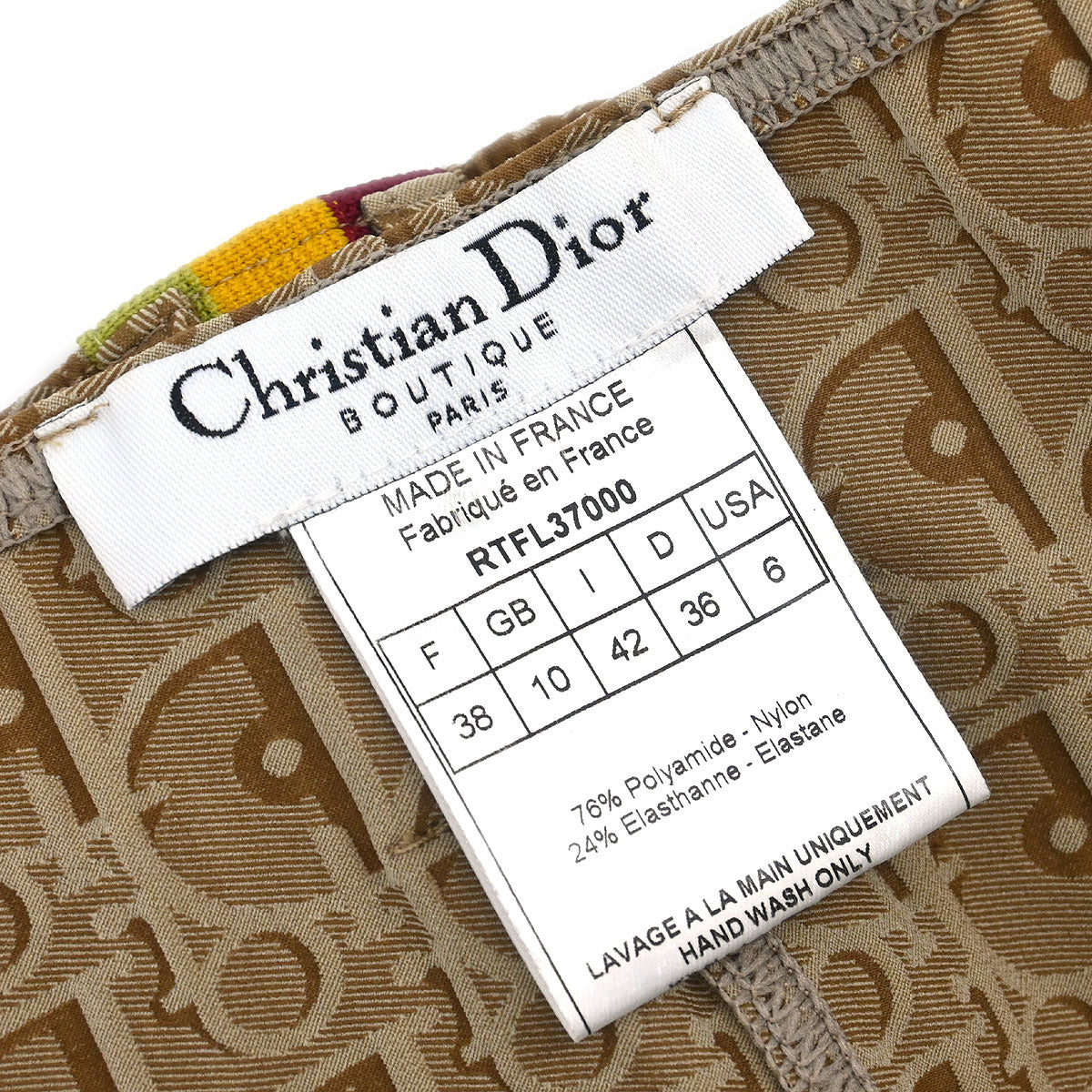Christian Dior Skirt Trotter Brown #38