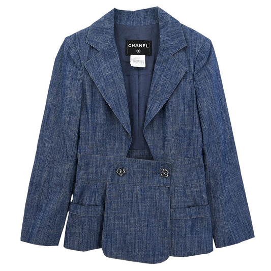 Chanel 2009 Denim Jacket Blue #34