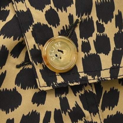 Celine Coat Leopard Brown