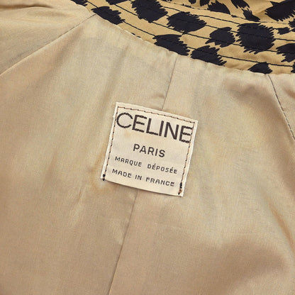Celine Coat Leopard Brown