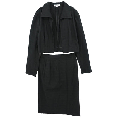 Yves Saint Laurent Setup Suit Jacket Skirt Black #36