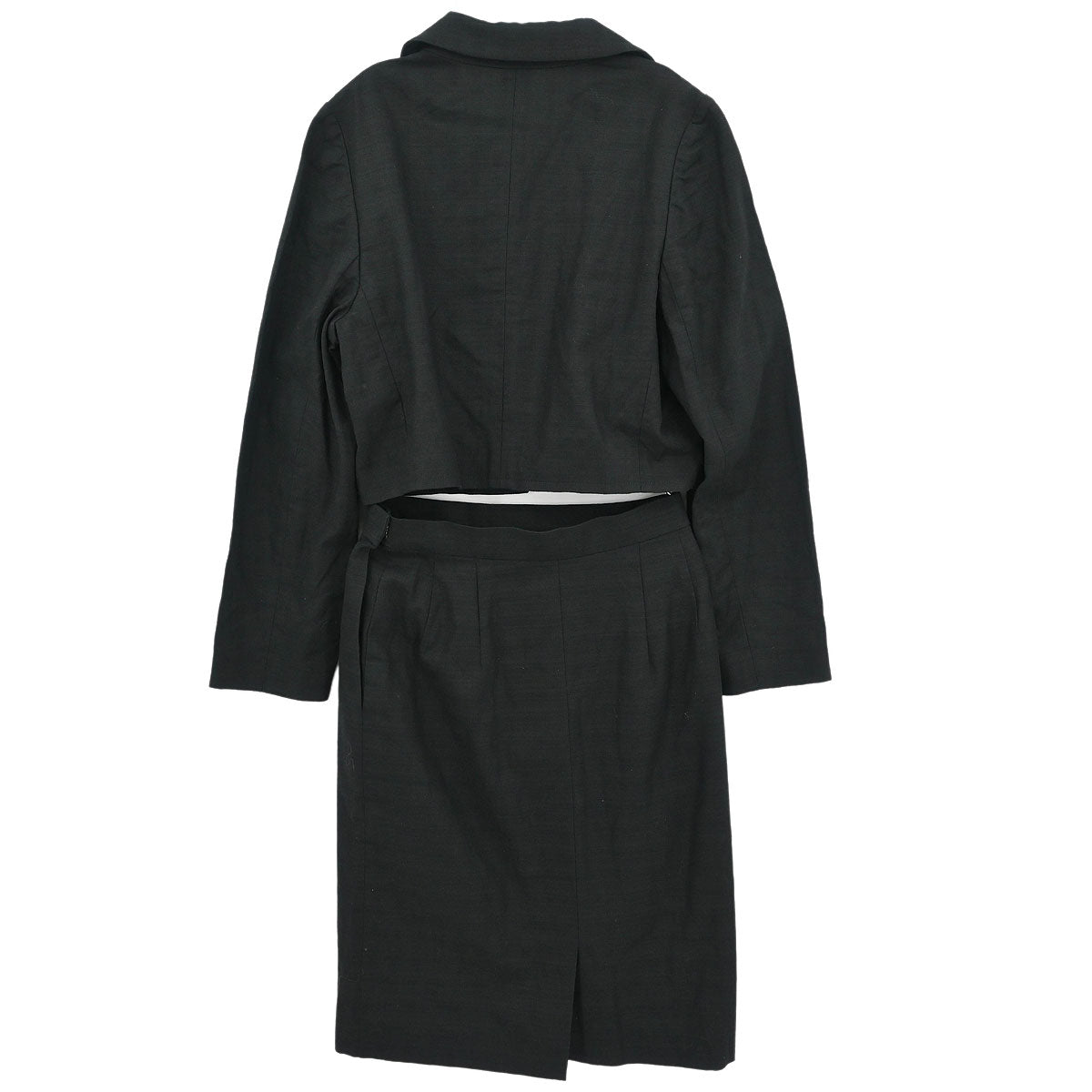 Yves Saint Laurent Setup Suit Jacket Skirt Black #36