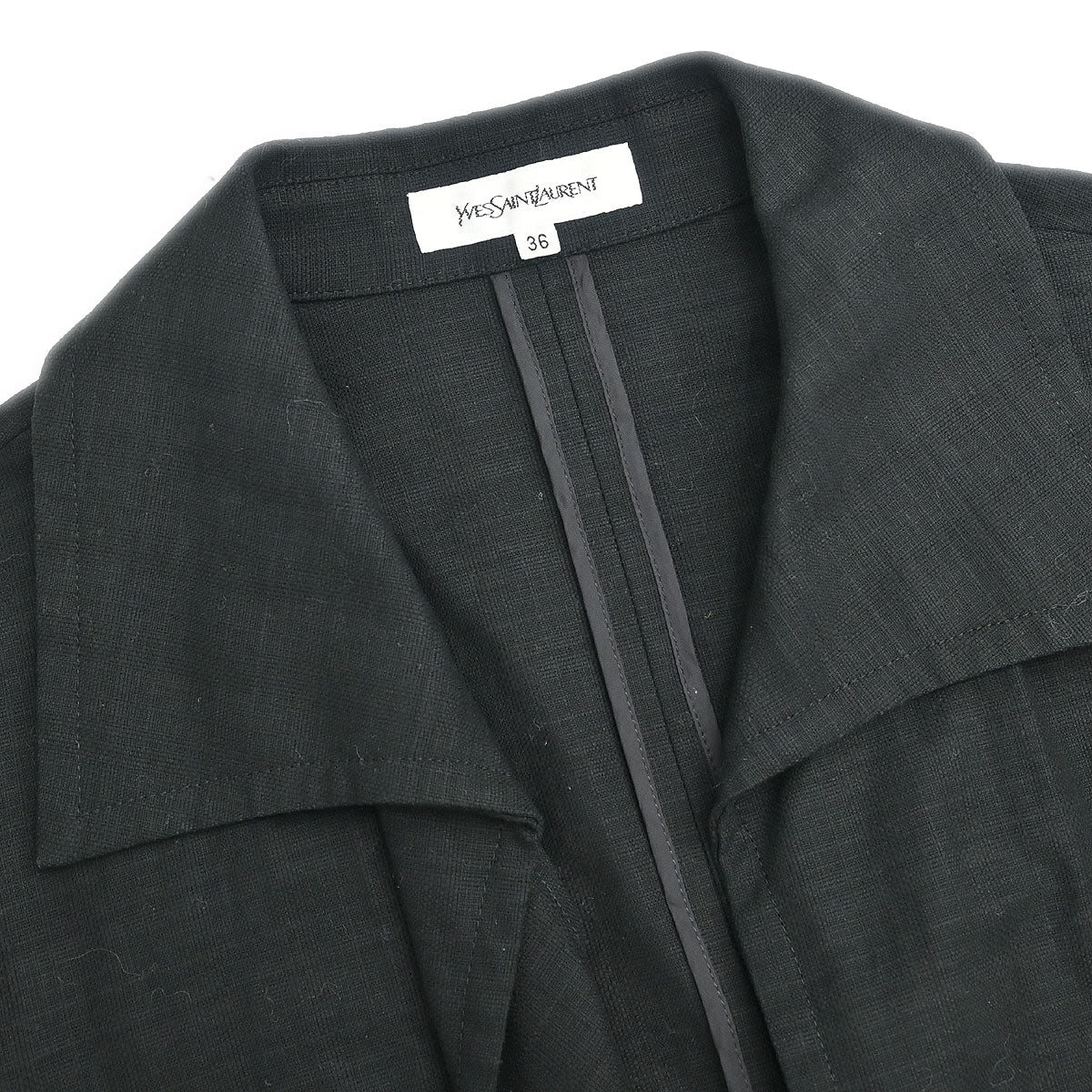 Yves Saint Laurent Setup Suit Jacket Skirt Black #36