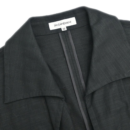 Yves Saint Laurent Setup Suit Jacket Skirt Black #36