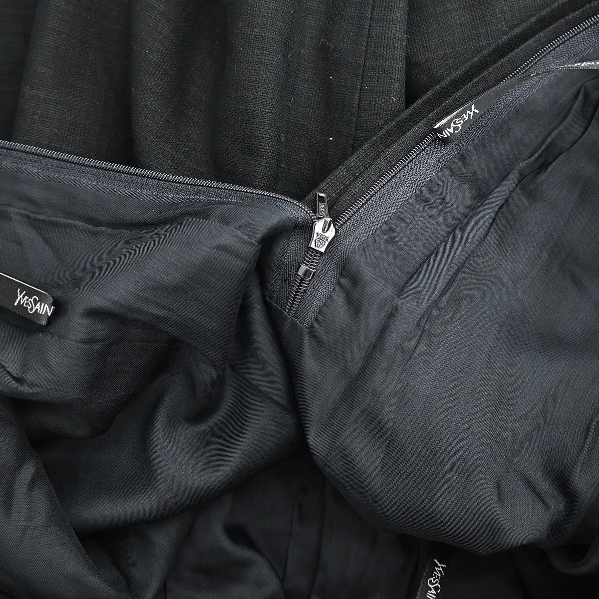 Yves Saint Laurent Setup Suit Jacket Skirt Black #36
