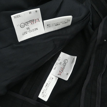 Yves Saint Laurent Setup Suit Jacket Skirt Black #36