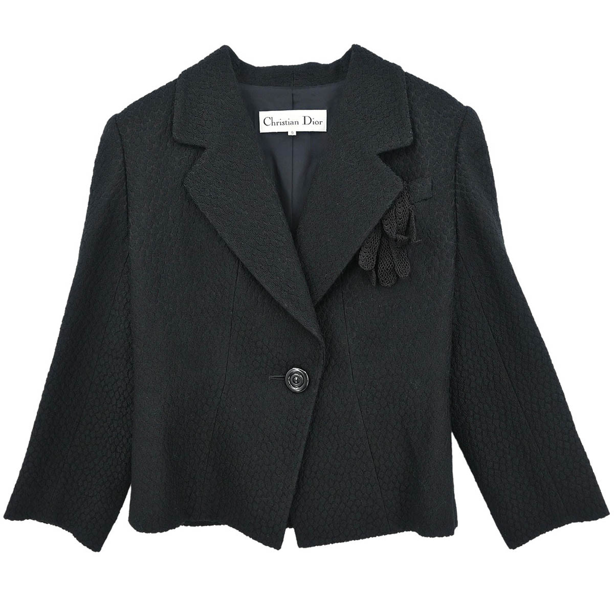 Christian Dior ブラック コート　36サイズ Christian Dior ブラック コート 36サイズ クリスチャン