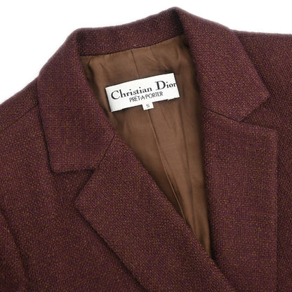 Christian Dior Double Breasted Jacket Brown #S