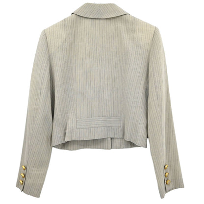 Christian Dior Single Breasted Jacket Light Gray #36–38