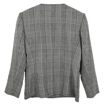 Yves Saint Laurent Collarless Jacket Black #S