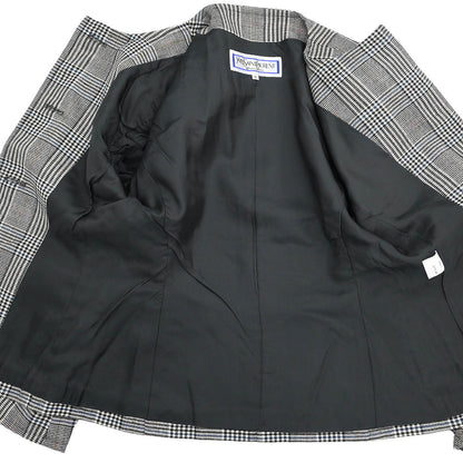 Yves Saint Laurent Collarless Jacket Black #S