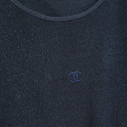 Chanel 1996 Short Sleeve Top Navy #38