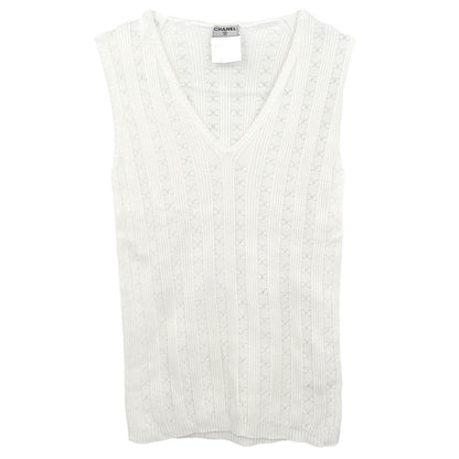 Chanel 2005 Sleeveless Tank Top White #38