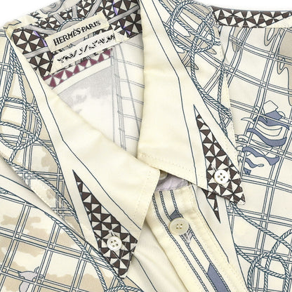 Hermes Sleeveless Shirt Top White #36