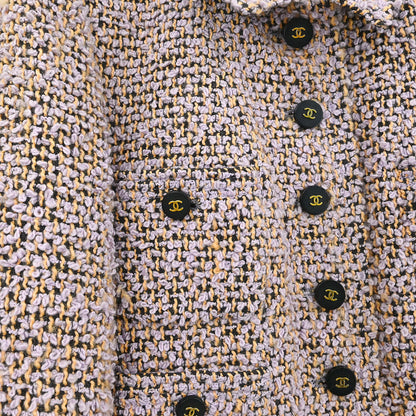 Chanel 1994 Single Breasted Jacket Purple #42