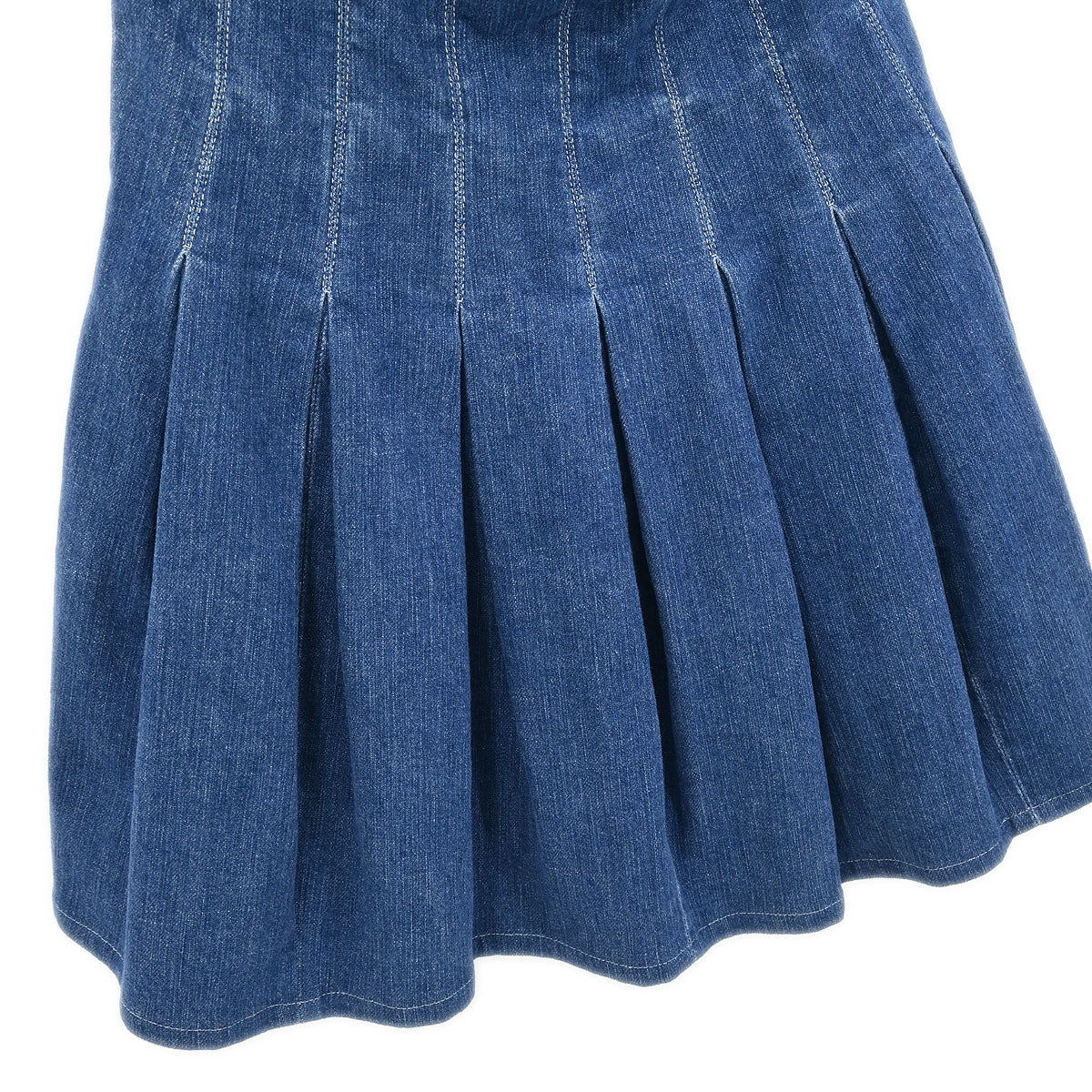 Chanel 2007 Denim Halter Dress Indigo #36